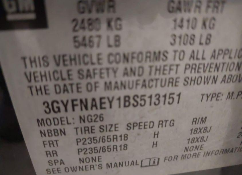 Photo 9 of 2011 Cadillac Srx LUXURY COLLECTION (VIN 3GYFNAEY1BS513151)