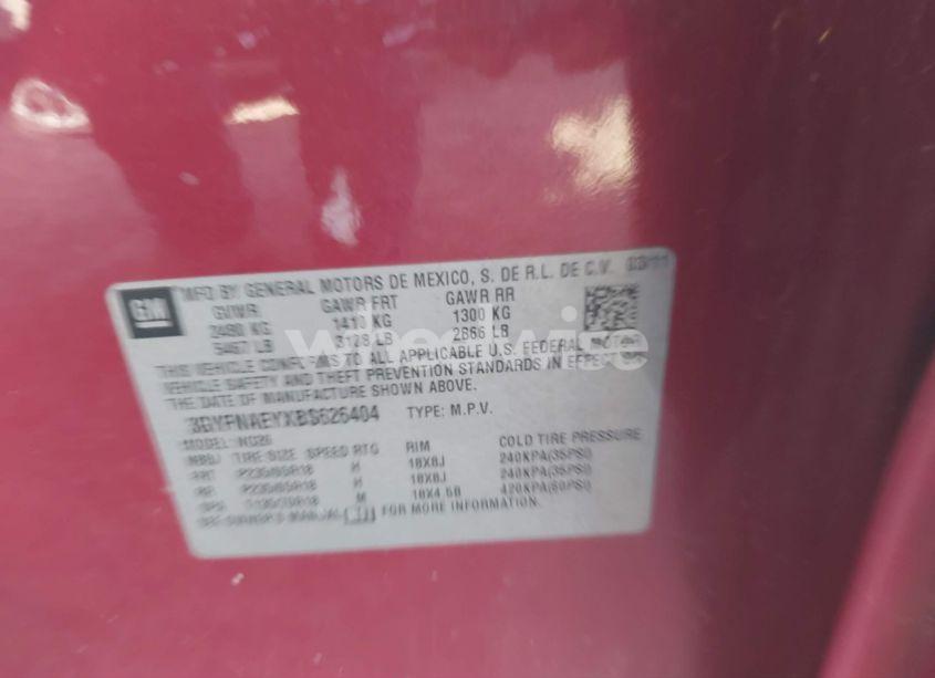 Photo 9 of 2011 Cadillac Srx LUXURY COLLECTION (VIN 3GYFNAEYXBS626404)