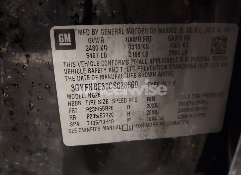 Photo 9 of 2012 Cadillac Srx PERFORMANCE COLLECTION (VIN 3GYFNBE30CS628660)