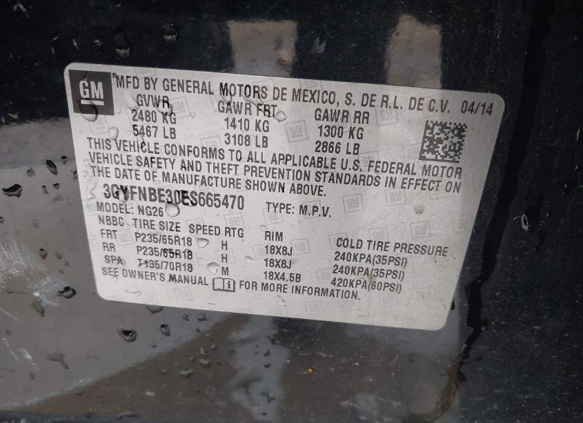 Photo 9 of 2014 Cadillac Srx LUXURY COLLECTION (VIN 3GYFNBE30ES665470)