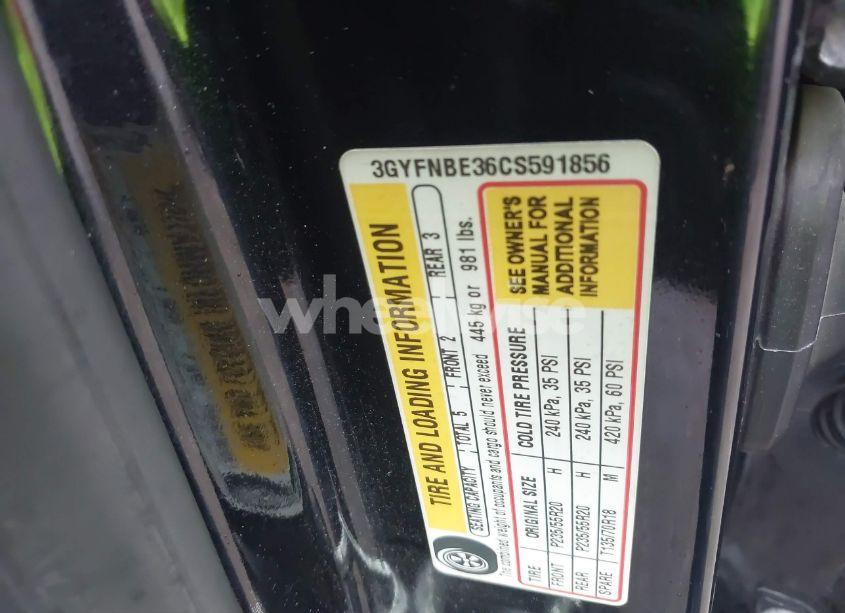 Photo 9 of 2012 Cadillac Srx PERFORMANCE COLLECTION (VIN 3GYFNBE36CS591856)