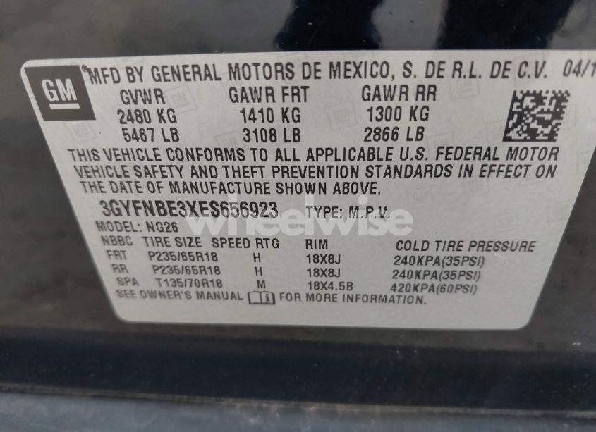 Photo 9 of 2014 Cadillac Srx LUXURY COLLECTION (VIN 3GYFNBE3XES656923)