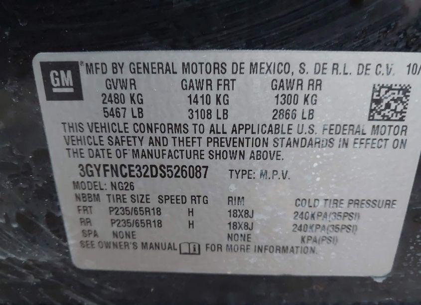 Photo 9 of 2013 Cadillac Srx LUXURY COLLECTION (VIN 3GYFNCE32DS526087)