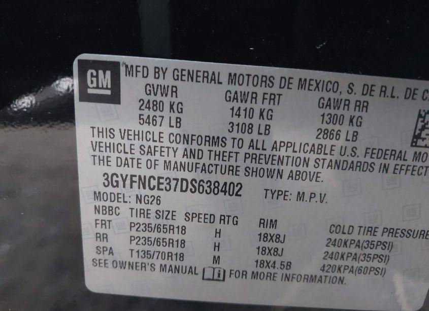 Photo 9 of 2013 Cadillac Srx LUXURY COLLECTION (VIN 3GYFNCE37DS638402)