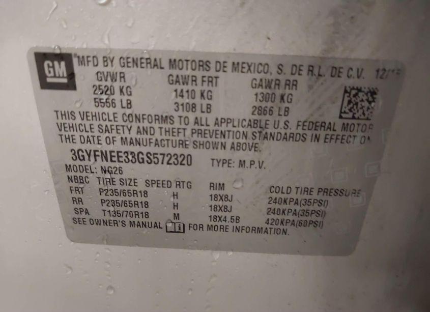 Photo 9 of 2016 Cadillac Srx LUXURY COLLECTION (VIN 3GYFNEE33GS572320)