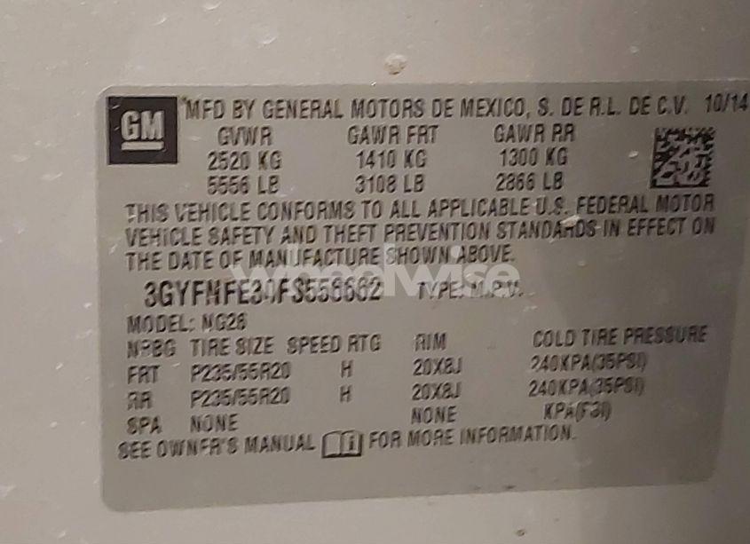 Photo 9 of 2015 Cadillac Srx PERFORMANCE COLLECTION (VIN 3GYFNFE30FS556662)