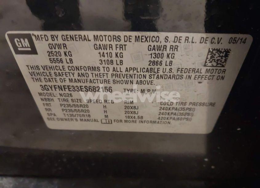 Photo 9 of 2014 Cadillac Srx PERFORMANCE COLLECTION (VIN 3GYFNFE33ES682156)