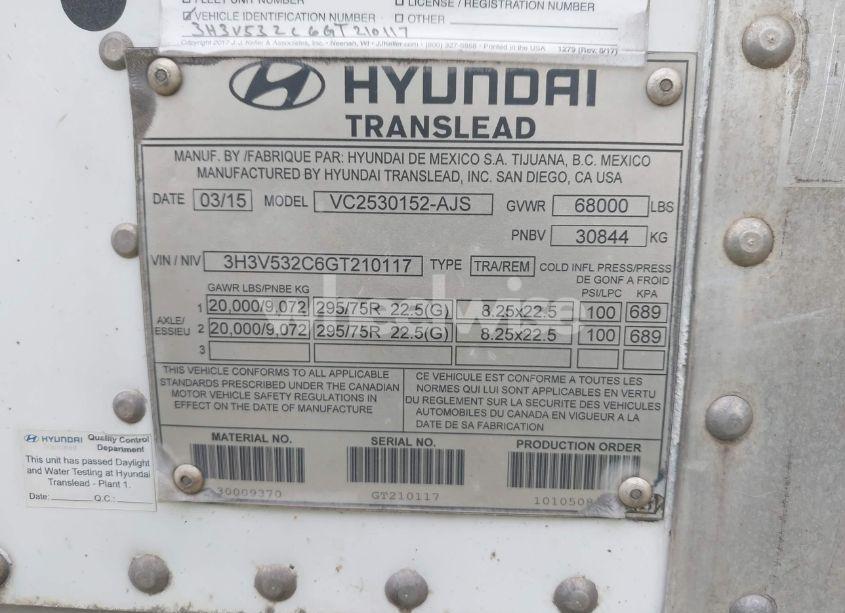 Photo 9 of 2016 Hyundai Translead INC UNKNOWN (VIN 3H3V532C6GT210117)