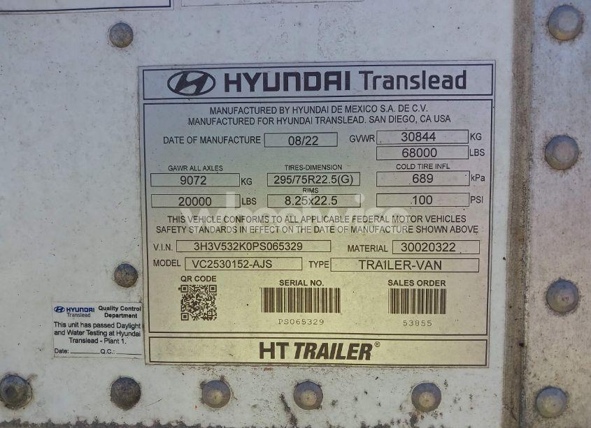 Photo 9 of 2023 Hyundai Translead INC HYUNDAI TRANSLEAD INC (VIN 3H3V532K0PS065329)