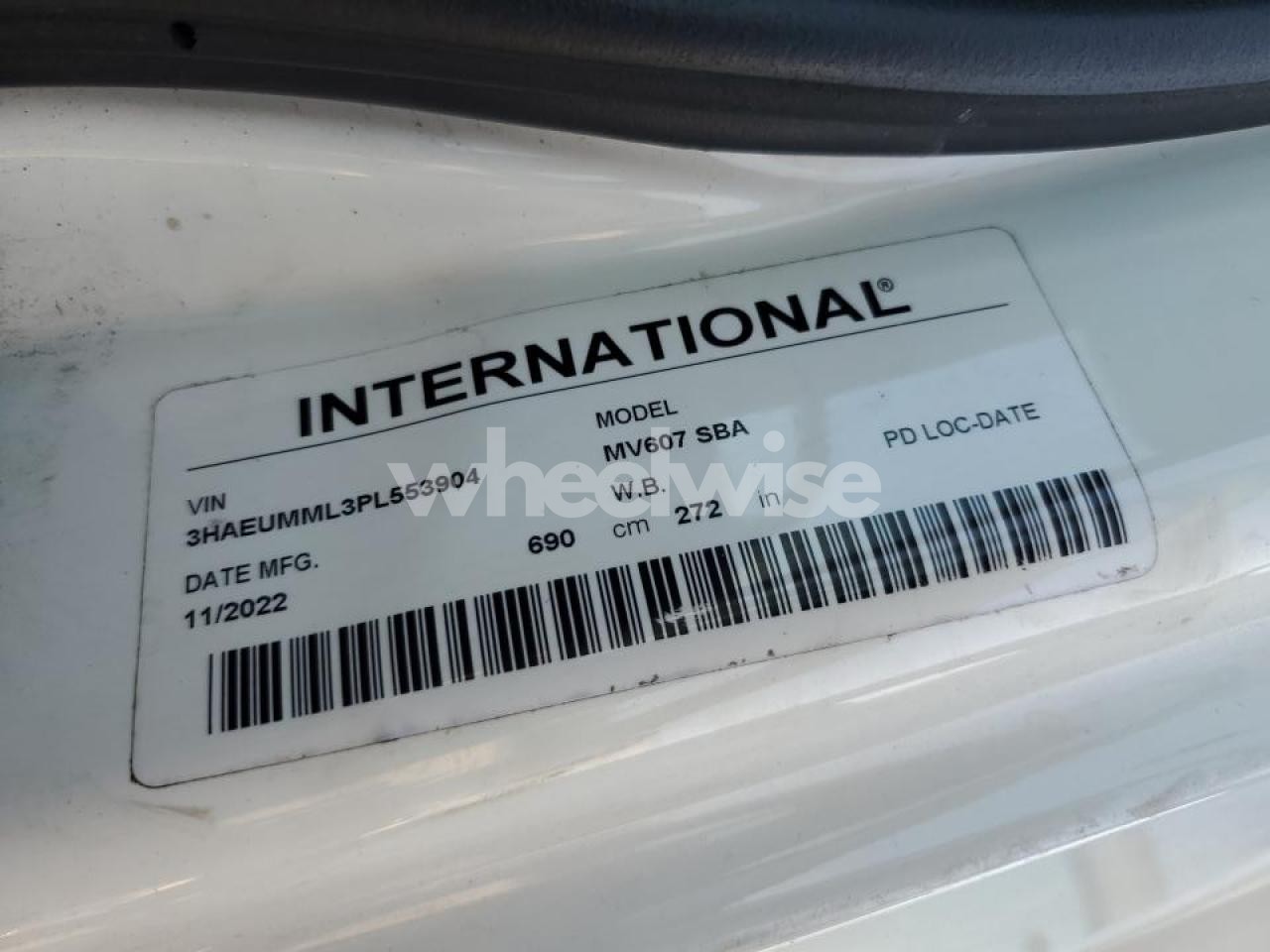 Photo 10 of 2023 INTERNATIONAL MV607 (VIN 3HAEUMML0RL761127)