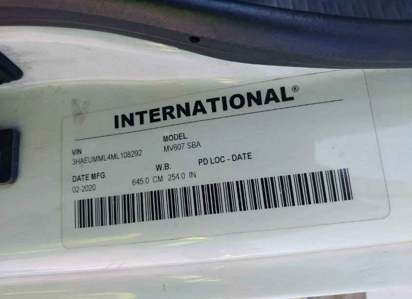 Photo 8 of 2021 International Mv (VIN 3HAEUMML4ML108292)
