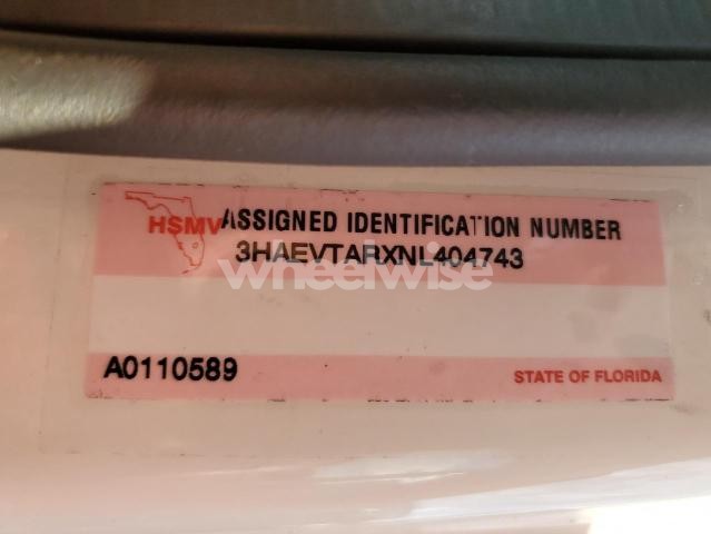 Photo 2 of 2022 INTERNATIONAL MV607 REFRIGERATED TRUCK (VIN 3HAEVTARXNL404743)