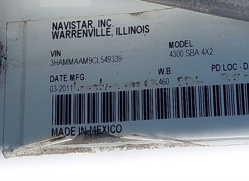 Photo 8 of 2012 International 4000 4300 (VIN 3HAMMAAM9CL549339)