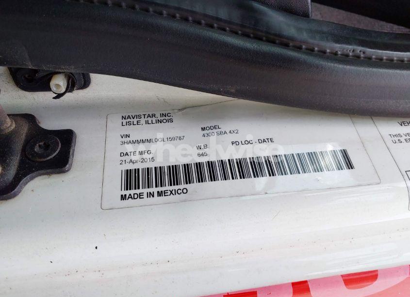 Photo 9 of 2016 International 4000 4300 (VIN 3HAMMMML0GL159787)