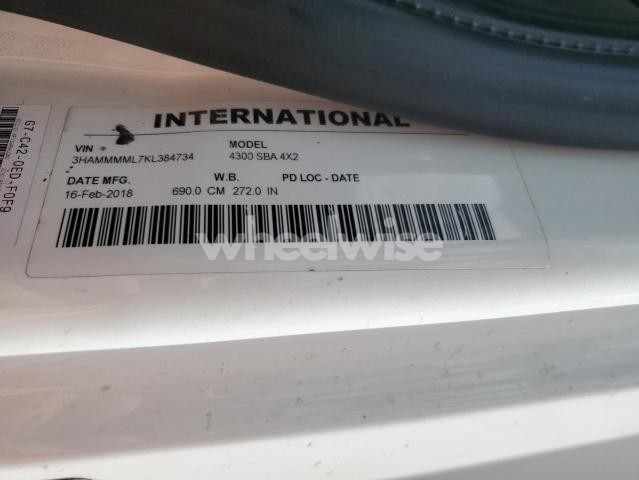 Photo 6 of 2019 INTERNATIONAL 4000 4300 (VIN 3HAMMMML7KL384734)