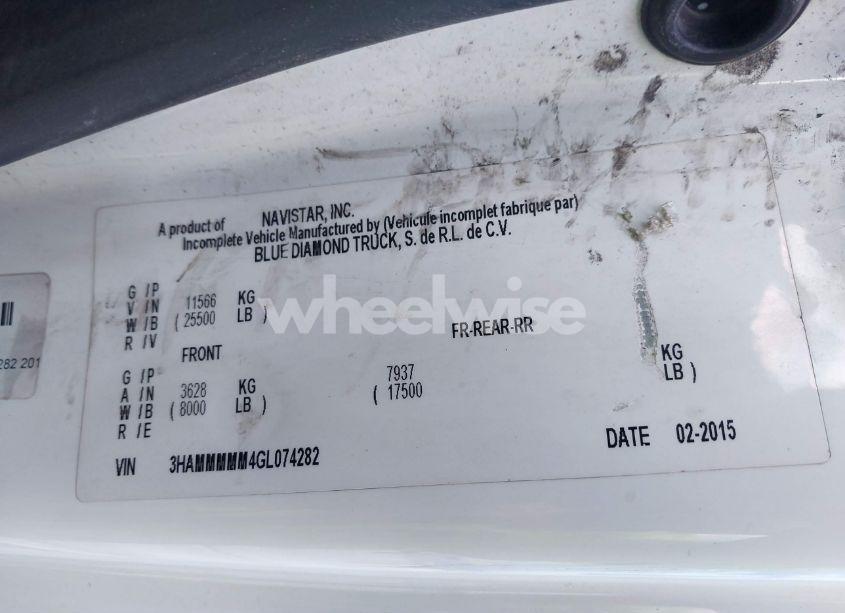Photo 8 of 2016 International 4000 4300 (VIN 3HAMMMMM4GL074282)