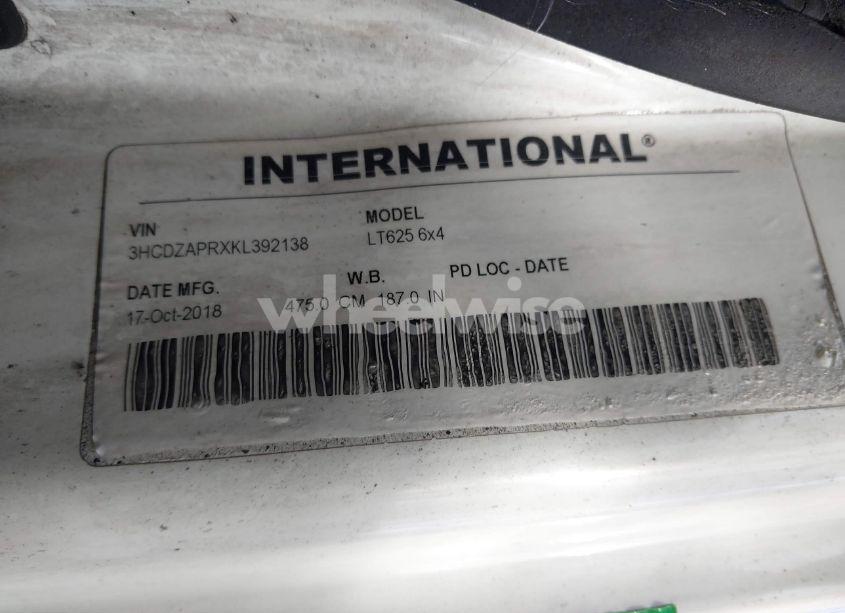 Photo 8 of 2019 International Lt (VIN 3HCDZAPRXKL392138)