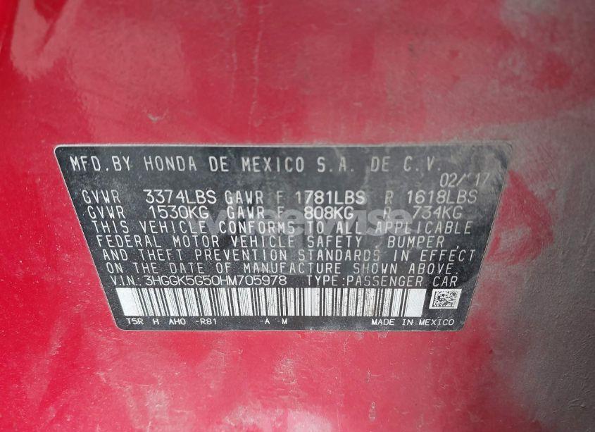 Photo 9 of 2017 Honda Fit LX (VIN 3HGGK5G50HM705978)