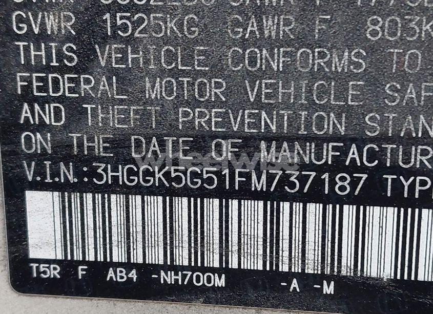 Photo 9 of 2015 Honda Fit LX (VIN 3HGGK5G51FM737187)