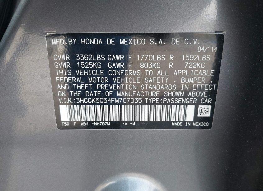 Photo 9 of 2015 Honda Fit LX (VIN 3HGGK5G54FM707035)