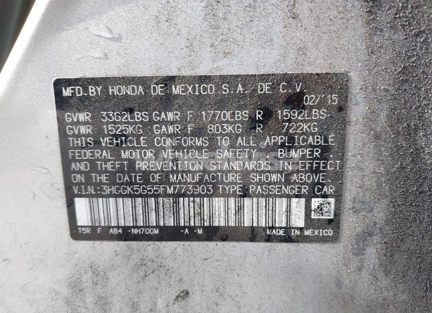 Photo 9 of 2015 Honda Fit LX (VIN 3HGGK5G55FM773903)