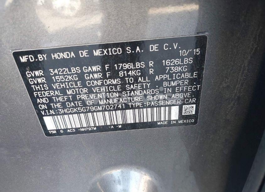 Photo 9 of 2016 Honda Fit EX (VIN 3HGGK5G79GM702741)