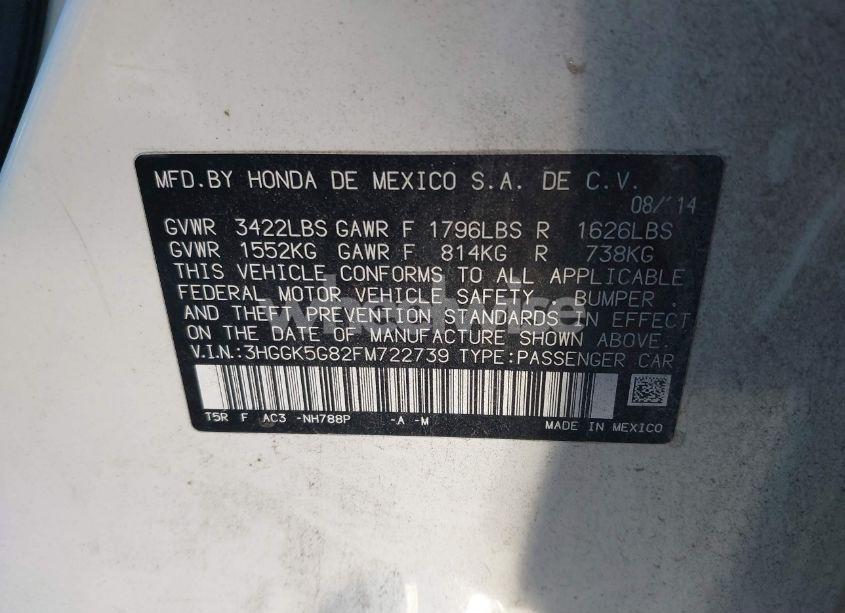 Photo 9 of 2015 Honda Fit EX (VIN 3HGGK5G82FM722739)