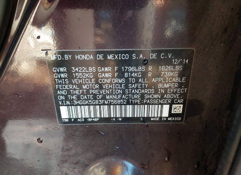 Photo 9 of 2015 Honda Fit EX (VIN 3HGGK5G83FM756852)