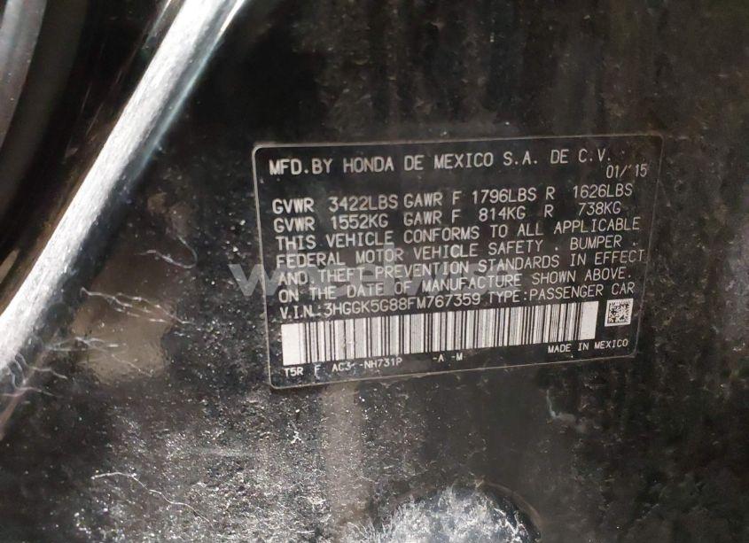 Photo 9 of 2015 Honda Fit EX (VIN 3HGGK5G88FM767359)