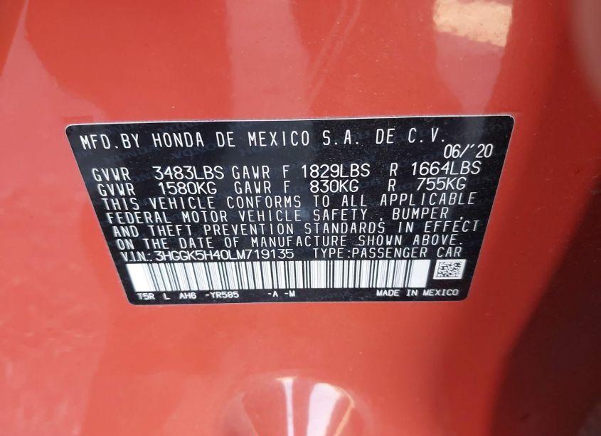 Photo 9 of 2020 Honda Fit LX (VIN 3HGGK5H40LM719135)