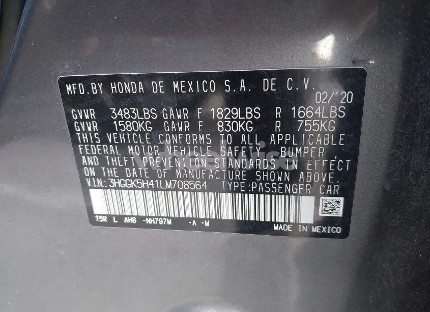 Photo 9 of 2020 Honda Fit LX (VIN 3HGGK5H41LM708564)