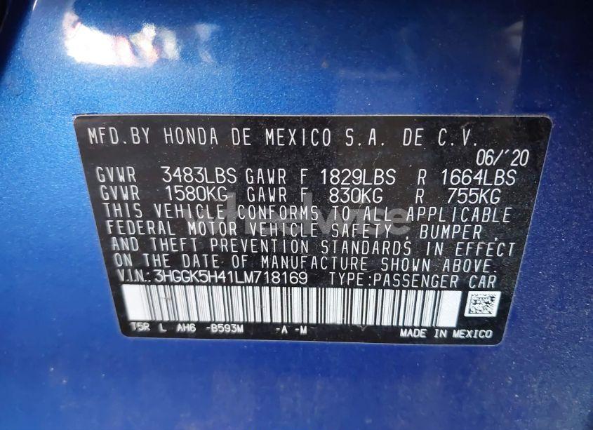 Photo 9 of 2020 Honda Fit LX (VIN 3HGGK5H41LM718169)