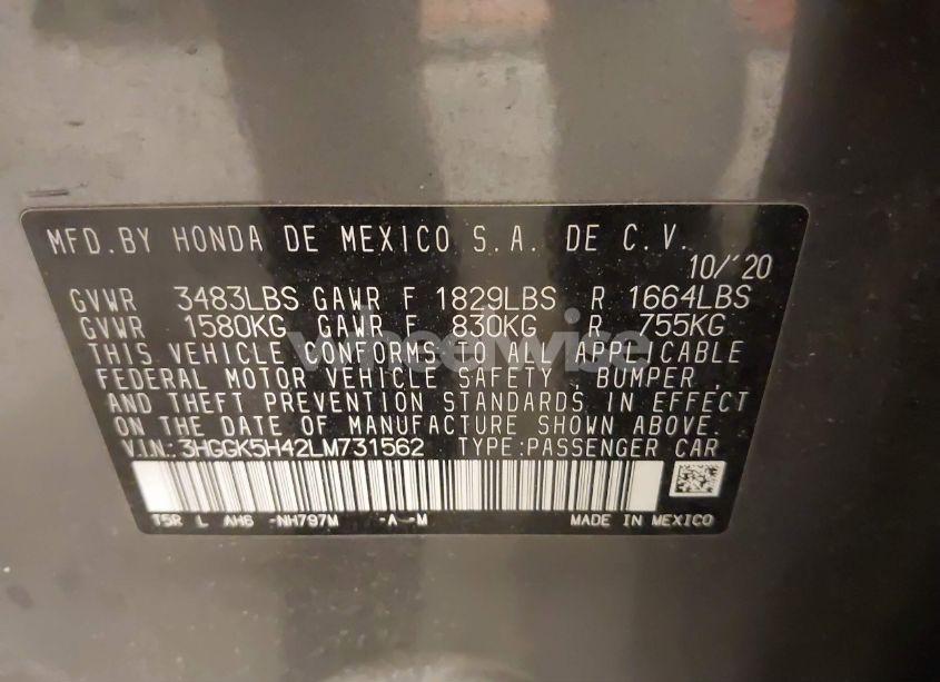 Photo 9 of 2020 Honda Fit LX (VIN 3HGGK5H42LM731562)