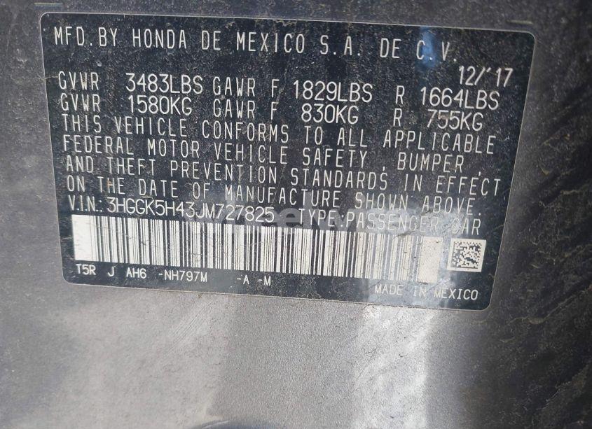 Photo 9 of 2018 Honda Fit LX (VIN 3HGGK5H43JM727825)