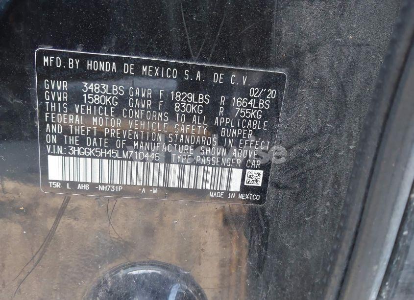 Photo 9 of 2020 Honda Fit LX (VIN 3HGGK5H45LM710446)