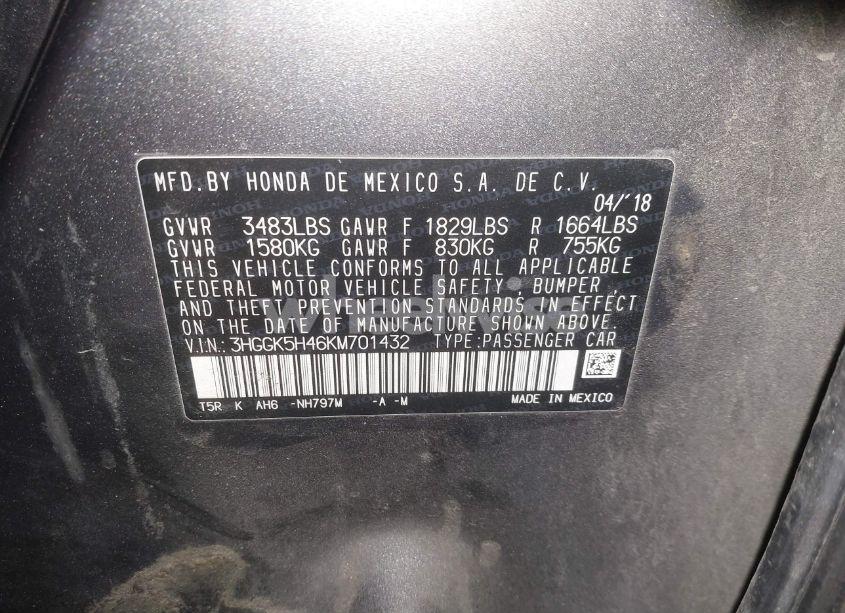 Photo 9 of 2019 Honda Fit LX (VIN 3HGGK5H46KM701432)