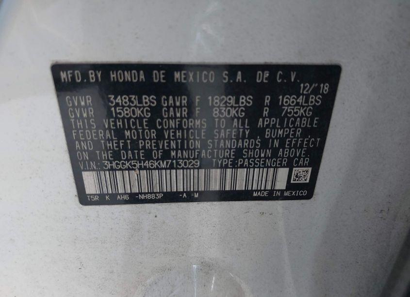 Photo 9 of 2019 Honda Fit LX (VIN 3HGGK5H46KM713029)