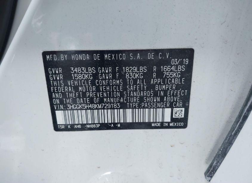 Photo 9 of 2019 Honda Fit LX (VIN 3HGGK5H48KM729183)