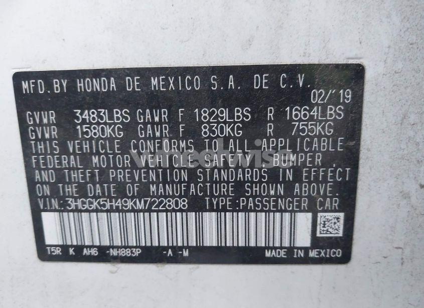 Photo 9 of 2019 Honda Fit LX (VIN 3HGGK5H49KM722808)