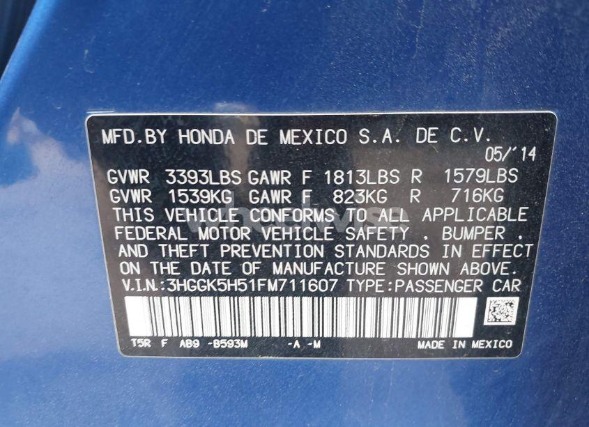 Photo 9 of 2015 Honda Fit LX (VIN 3HGGK5H51FM711607)