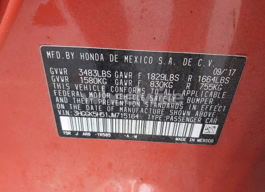 Photo 9 of 2018 Honda Fit LX (VIN 3HGGK5H51JM715164)