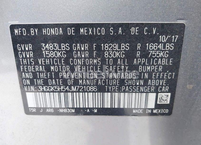 Photo 9 of 2018 Honda Fit LX (VIN 3HGGK5H54JM721086)