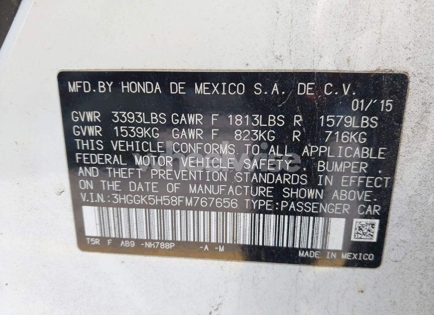 Photo 9 of 2015 Honda Fit LX (VIN 3HGGK5H58FM767656)