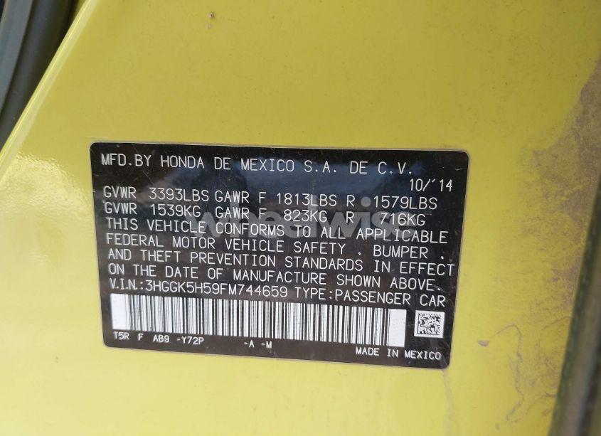 Photo 9 of 2015 Honda Fit LX (VIN 3HGGK5H59FM744659)