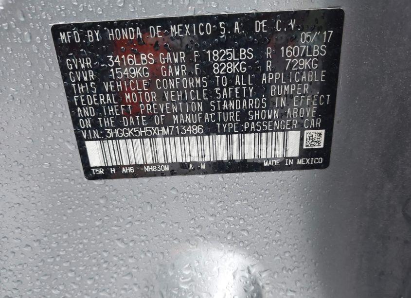 Photo 9 of 2017 Honda Fit LX (VIN 3HGGK5H5XHM713486)