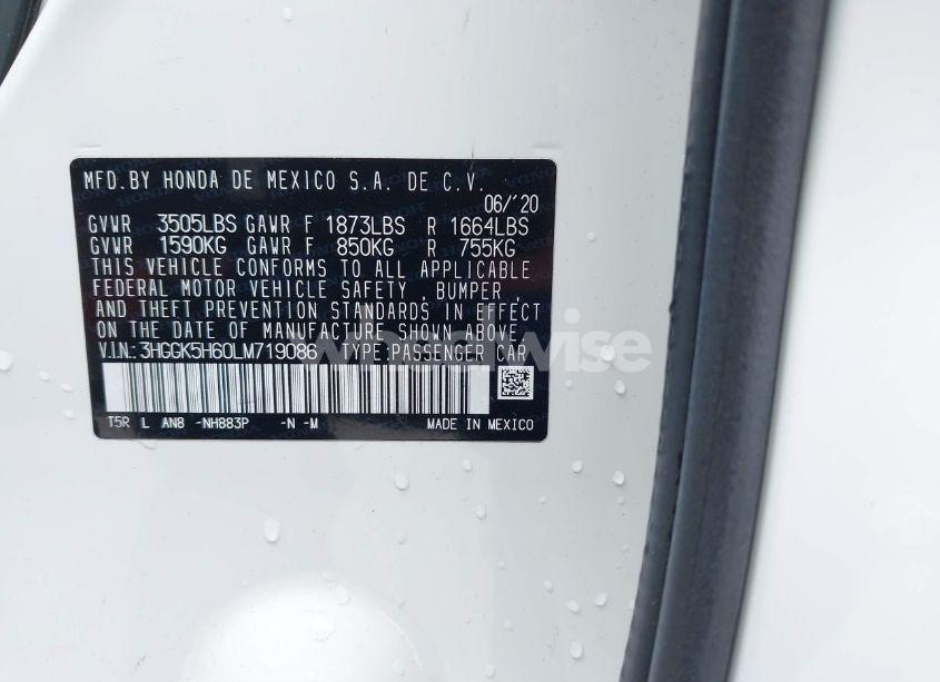 Photo 9 of 2020 Honda Fit SPORT (VIN 3HGGK5H60LM719086)