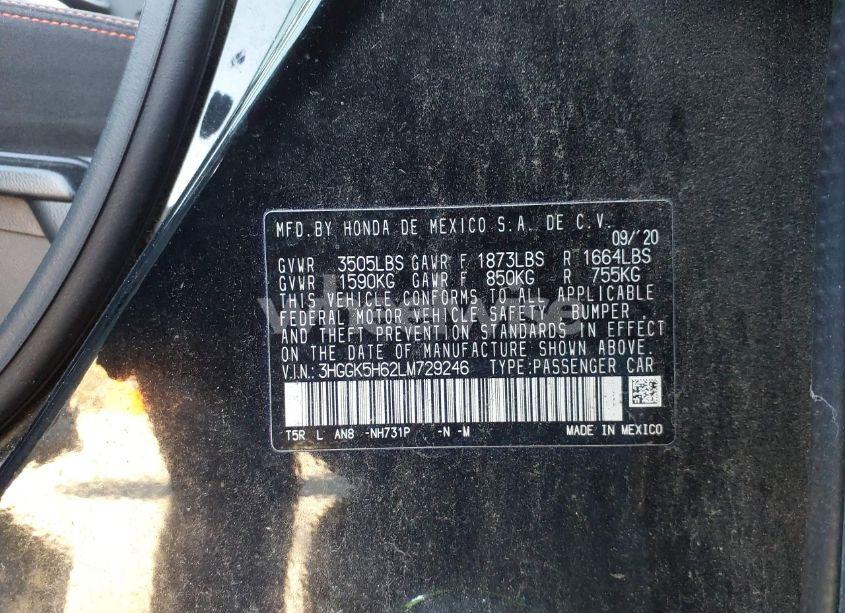 Photo 9 of 2020 Honda Fit SPORT (VIN 3HGGK5H62LM729246)