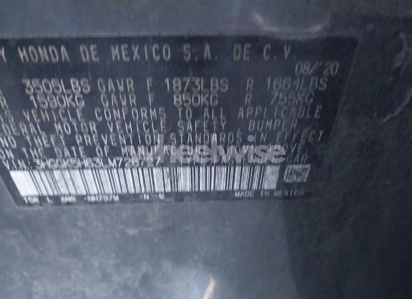 Photo 9 of 2020 Honda Fit SPORT (VIN 3HGGK5H63LM726727)