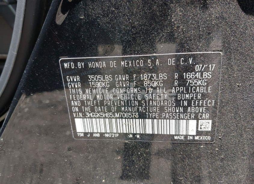 Photo 9 of 2018 Honda Fit SPORT (VIN 3HGGK5H65JM706573)