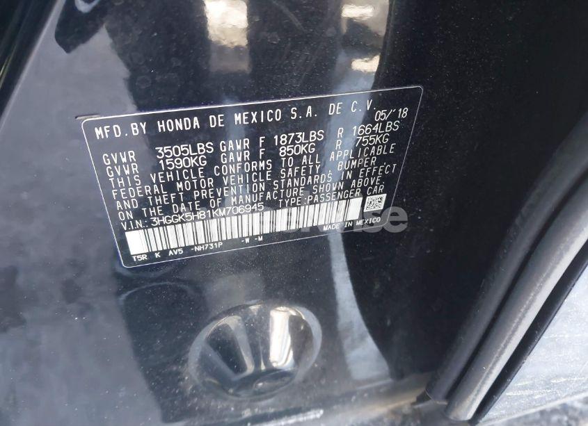 Photo 9 of 2019 Honda Fit EX (VIN 3HGGK5H81KM706945)